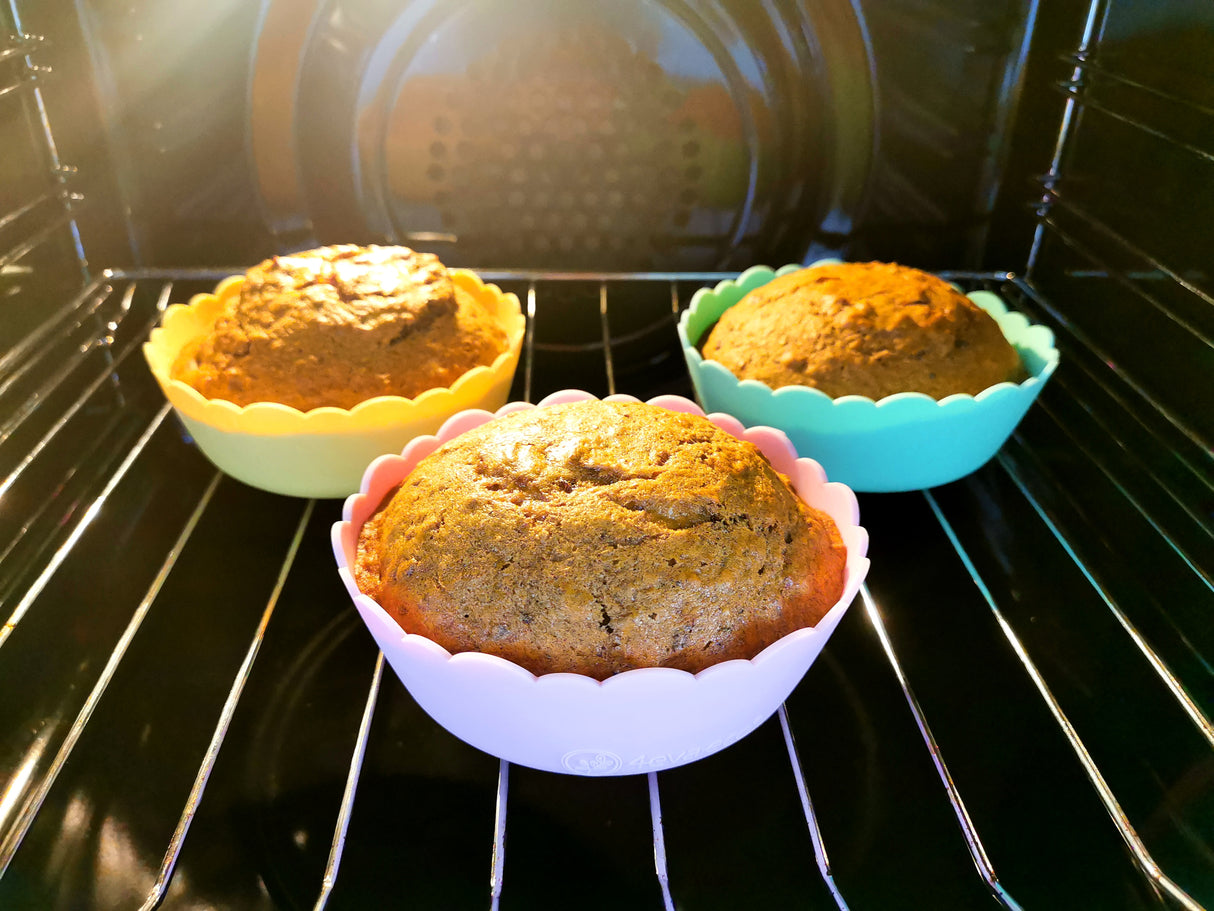 Pastel Salad Bowl 4pcs (2 x stainless steel bowls, 2 x silicone bowls) - Factory seconds