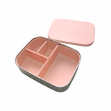 Stainless Steel Lunch Box with Removable 4 Silicone Compartments