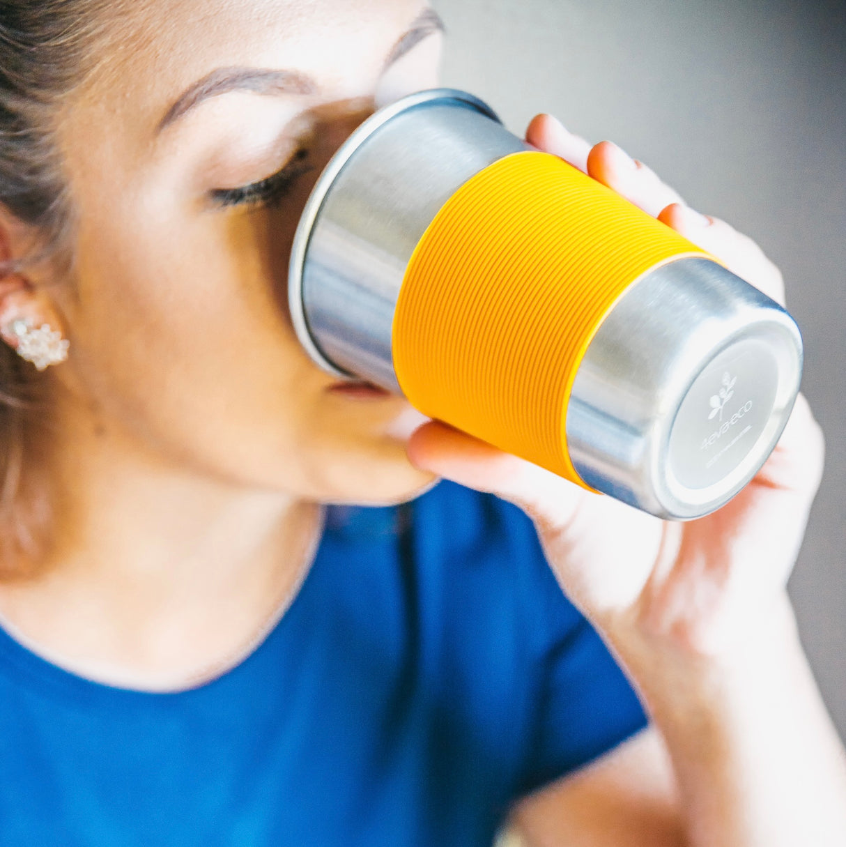 Stainless Steel Cup with Silicone Sleeve (1 cup)