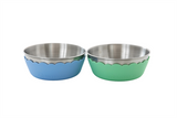 Pastel Salad Bowl 4pcs (2 x stainless steel bowls, 2 x silicone bowls) - Factory seconds