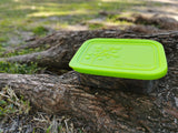 3 section stainless steel lunch box on the tree