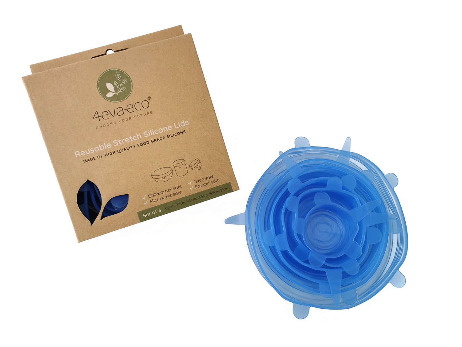 Reusable Stretch Silicone Lids 6pcs