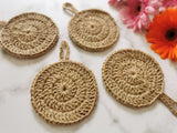 Handmade dishwashing jute scrubbers