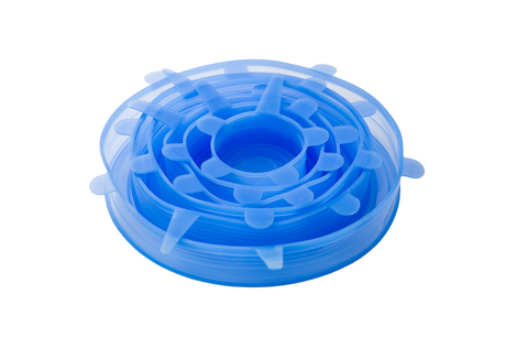 Silicone stretch lids blue 6pcs